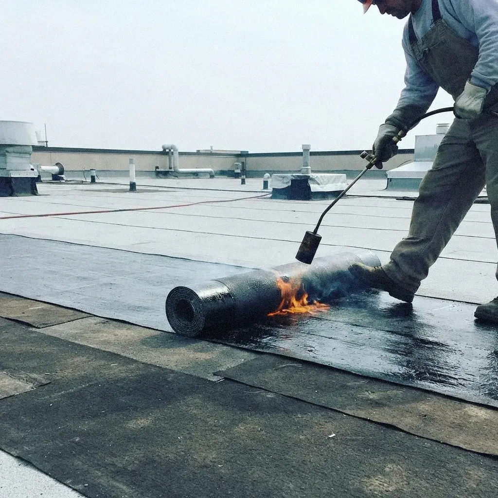 Torch-Down and Modified Bitumen Roofs roof damage in Bellevue, WA