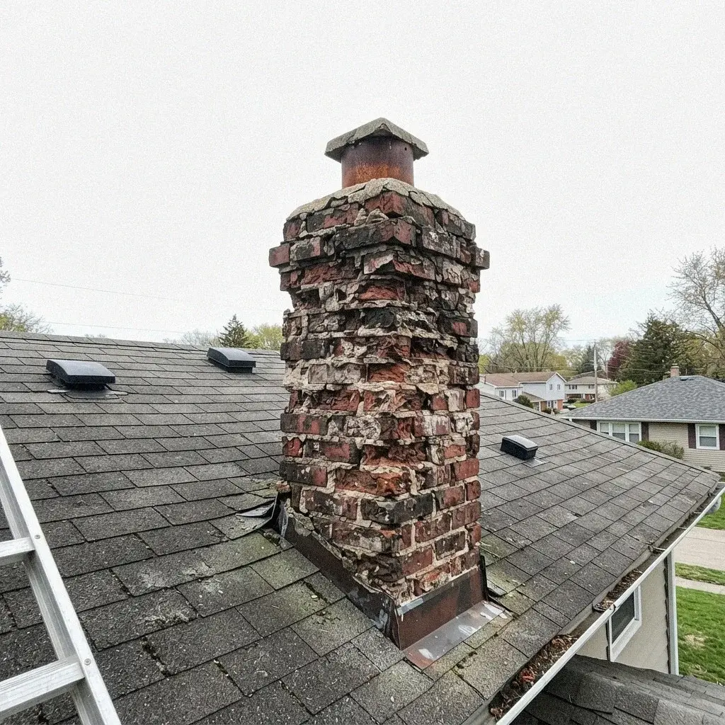Chimney Leaks roof damage in Bellevue, WA